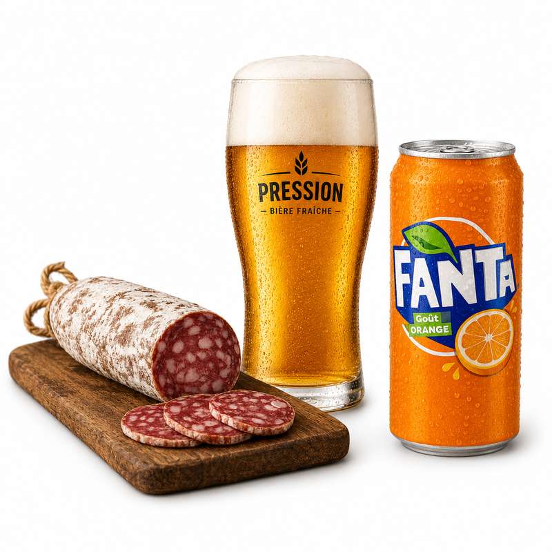 Formule apéro : 1 saucisson + 2 boissons au choix